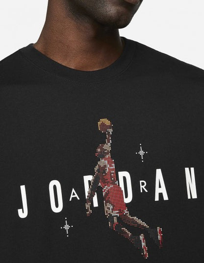 PLAYERA JORDAN HOLIDAY PIXEL BLACK