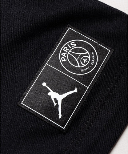 PLAYERA JORDAN X PSG PARIS LOGO  FRONTAL BLACK
