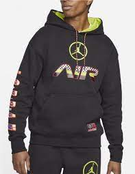 SUDADERA JORDAN SPORT DNA B/YELLOW HBR