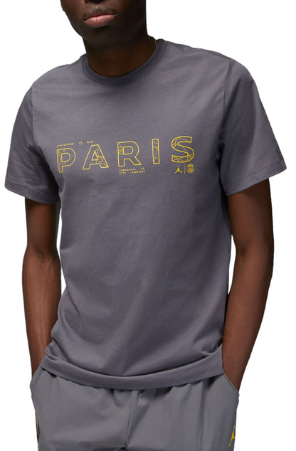 PLAYERA JORDAN X PSG GREY YELLOW 2023