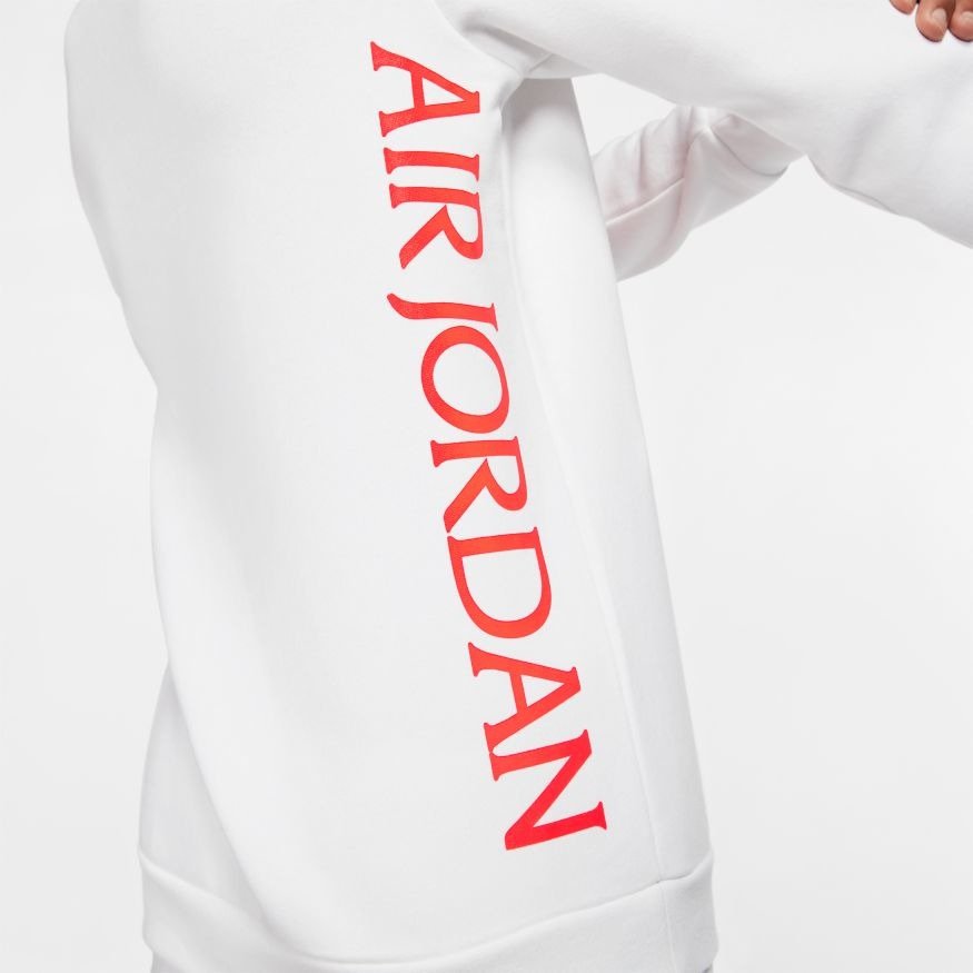 SUDADERA JORDAN JUMPMAN CLASSICS CREW WHITE INFRARED
