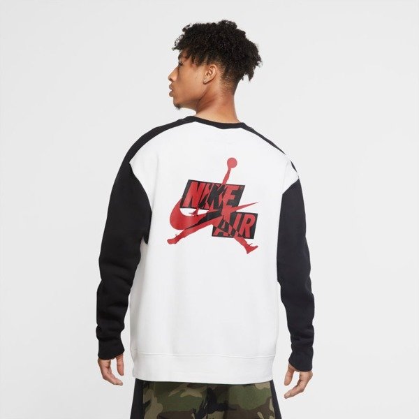 SUDADERA JORDAN JUMPMAN CLASSICS WHITE BLACK