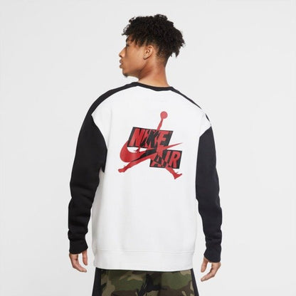 SUDADERA JORDAN JUMPMAN CLASSICS WHITE BLACK