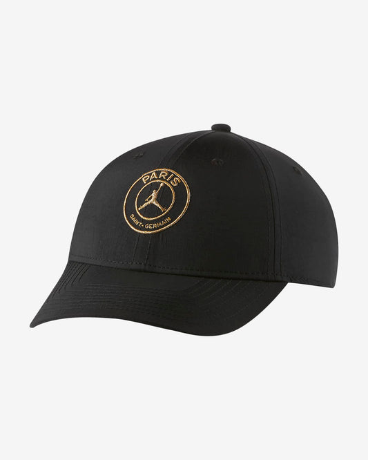 GORRA JORDAN CURVA LEGACY91 X PSG BLACK GOLD 2020