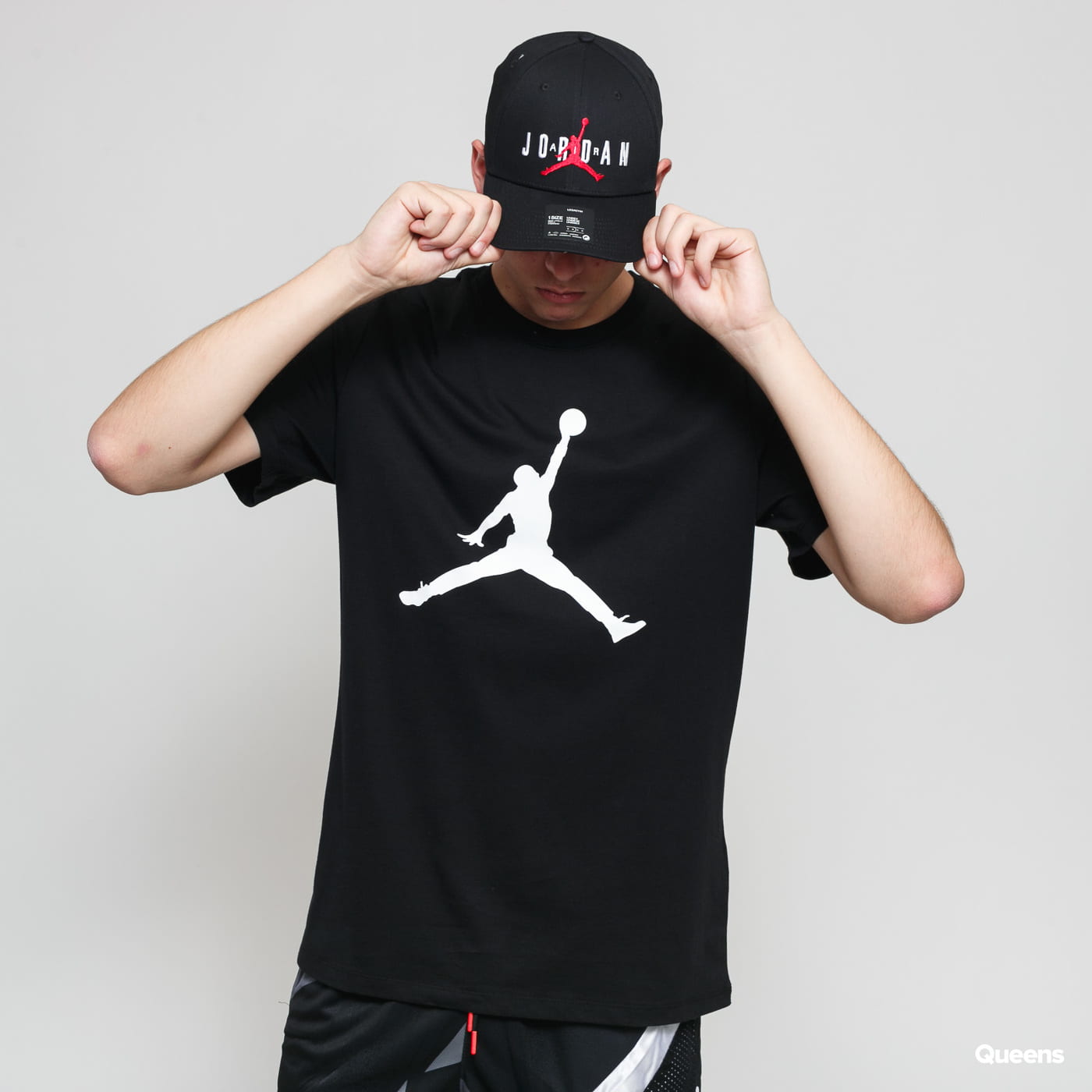 PLAYERA JORDAN JUMPMAN SPLIT BLACK MANGA CORTA