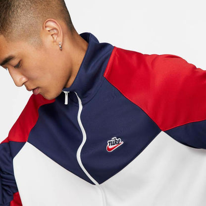 CHAMARRA NIKE WINDRUNNER FULL ZIP WHITE RED BLUE