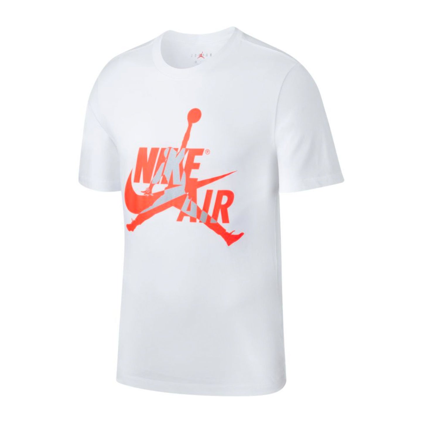 PLAYERA JORDAN JUMPMAN CLASSICS CREW WHITE ORANGE