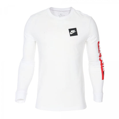 PLAYERA NIKE JUST DO IT WHITE MANDA LARGA TEE