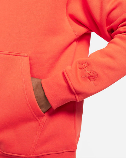 SUDADERA JORDAN ESSENTIALS ORANGE FLEECE
