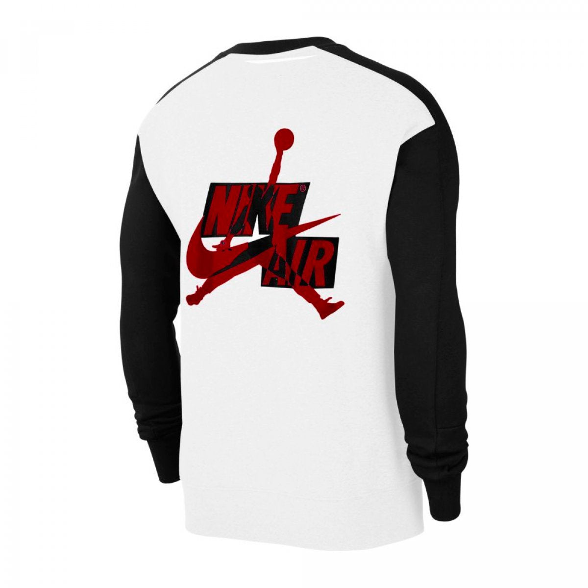 SUDADERA JORDAN JUMPMAN CLASSICS WHITE BLACK