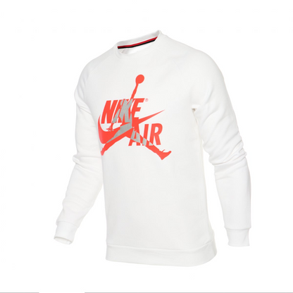 SUDADERA JORDAN JUMPMAN CLASSICS CREW WHITE INFRARED
