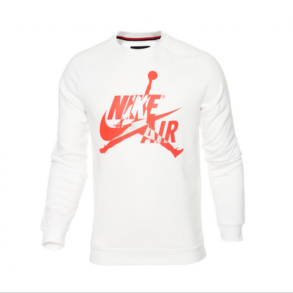 SUDADERA JORDAN JUMPMAN CLASSICS CREW WHITE INFRARED